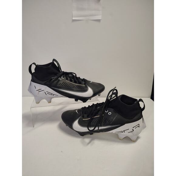 Nike Men’s 8.5 Vapor Edge Pro 360 2 Black/White Football Cleats DA5456-001 main image 14